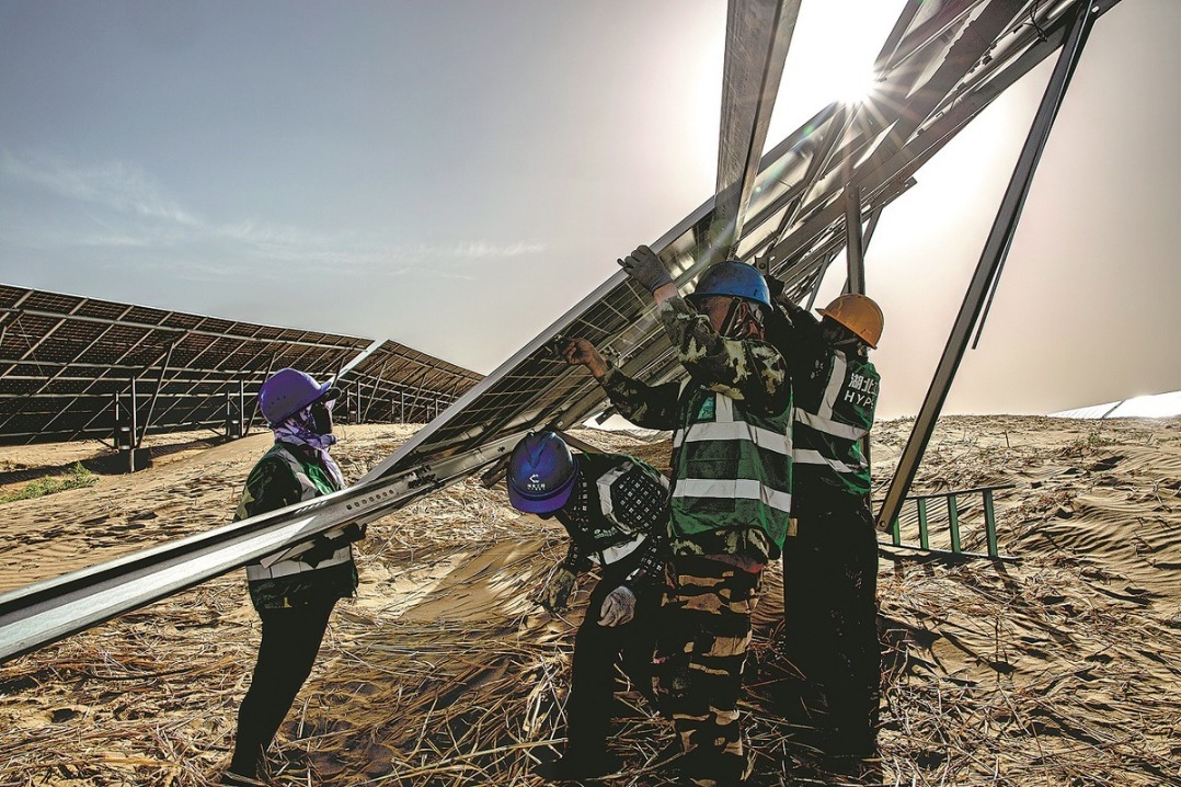 Photovoltaic Project Powers Desert Industry in China’s Kubuqi Desert